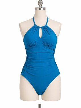 Women's Blue One-Piece Swimsuit